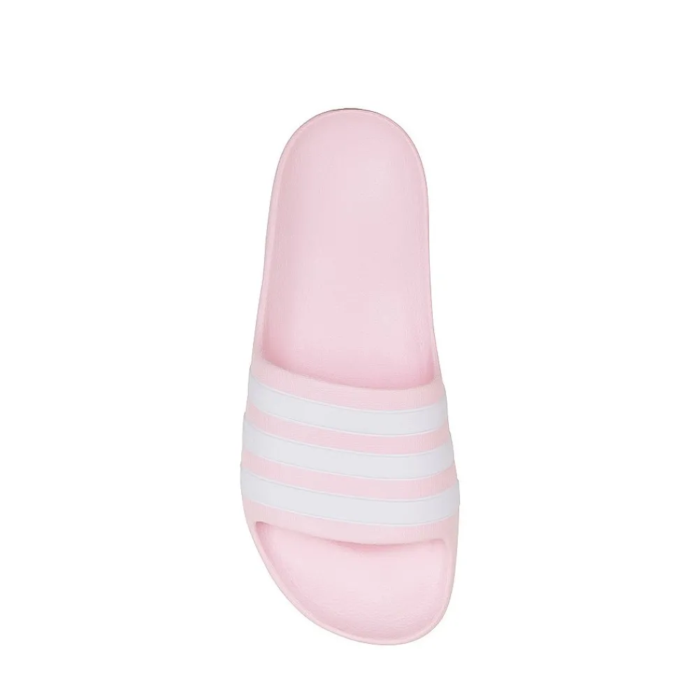 Store adidas Adilette Aqua Slide Sandal - Little Kid / Big Kid - Clear Pink