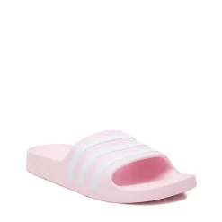 Store adidas Adilette Aqua Slide Sandal - Little Kid / Big Kid - Clear Pink