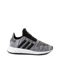 Store adidas Swift Run Athletic Shoe - Little Kid - Grey / Black