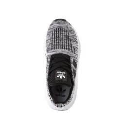 Store adidas Swift Run Athletic Shoe - Little Kid - Grey / Black