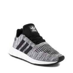 Store adidas Swift Run Athletic Shoe - Little Kid - Grey / Black