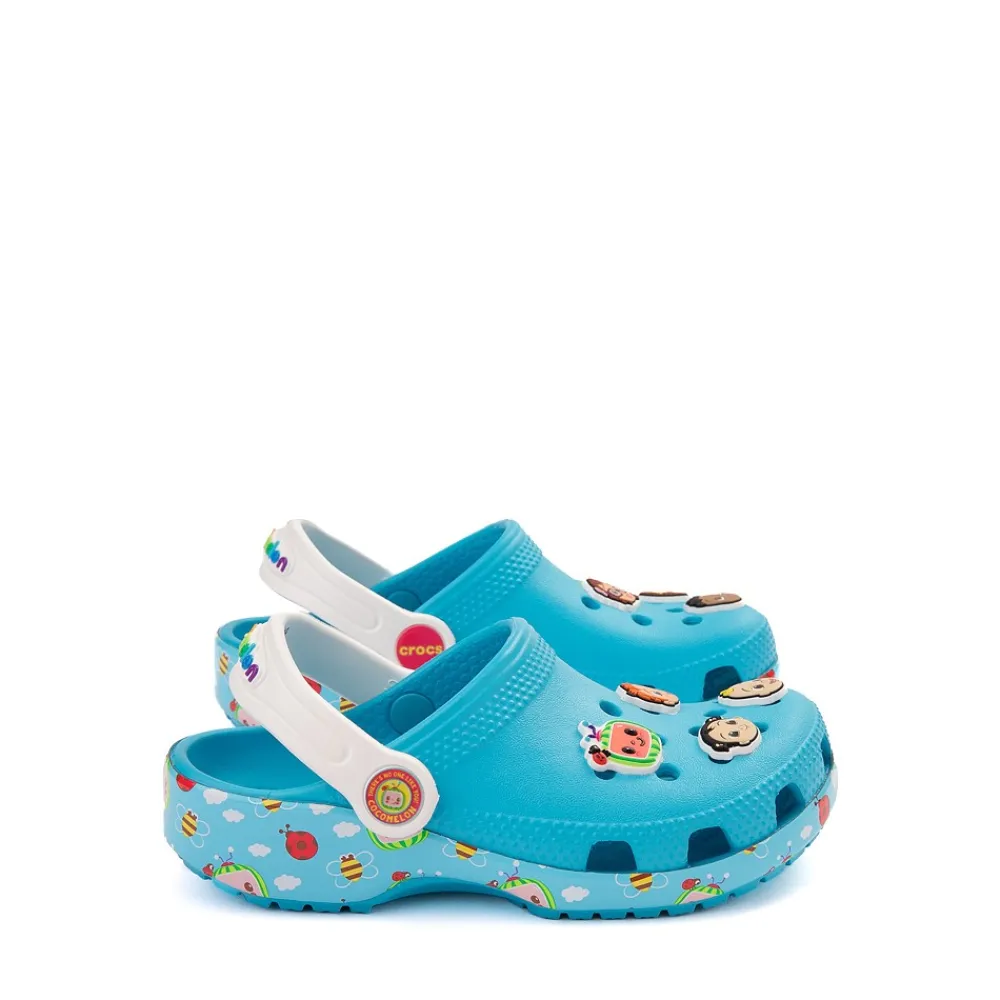 Outlet Crocs Cocomelon X Classic Clog - Baby / Toddler - Electric Blue