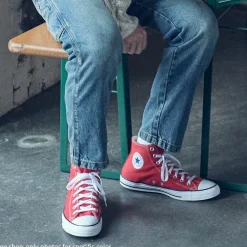 Fashion Converse Chuck Taylor All Star Hi Sneaker - Red
