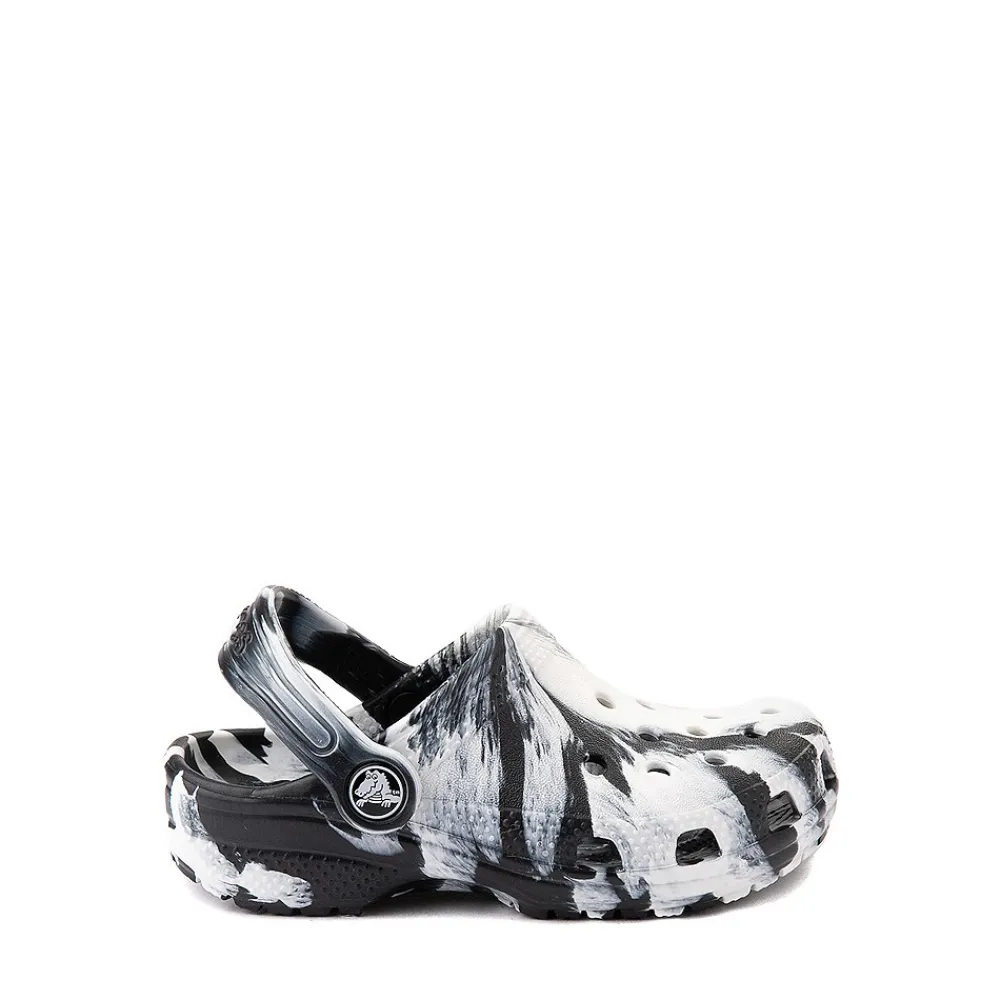 Best Crocs Classic Clog - Baby / Toddler - Marbled Black / White