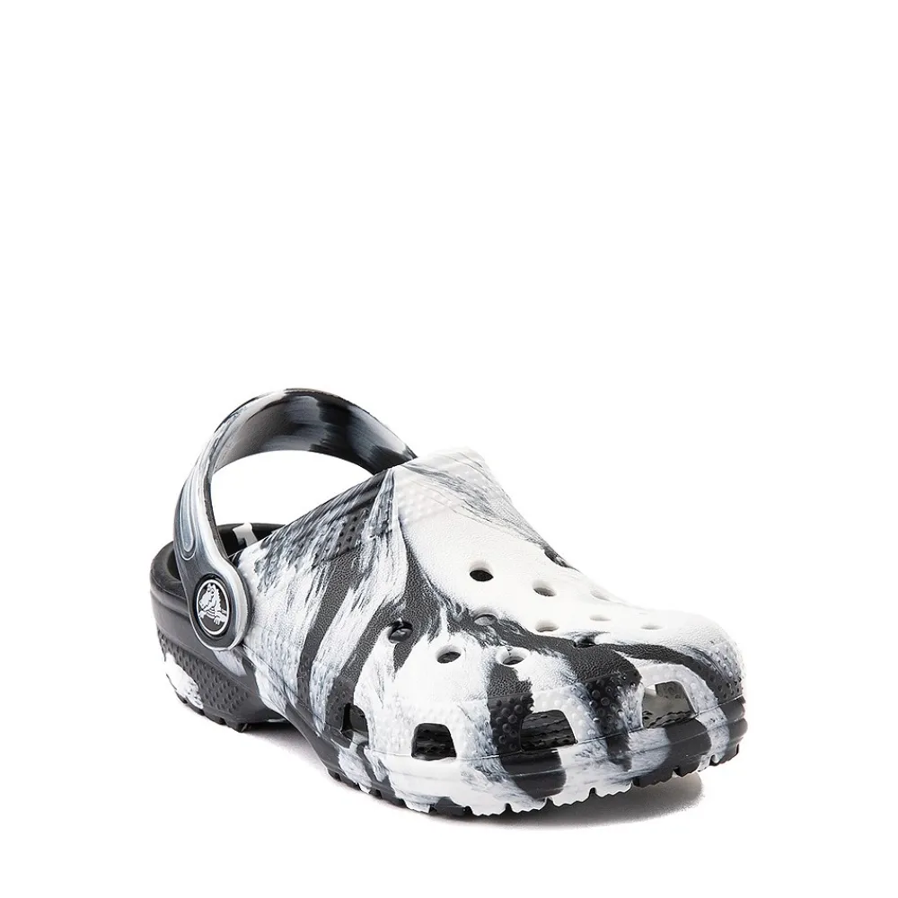 Best Crocs Classic Clog - Baby / Toddler - Marbled Black / White