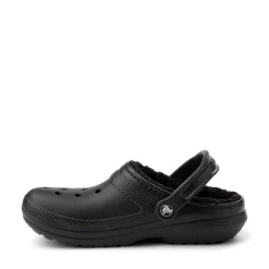 Hot Crocs Classic Fuzz-Lined Clog - Black