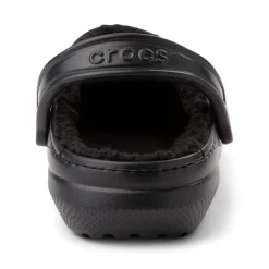 Hot Crocs Classic Fuzz-Lined Clog - Black