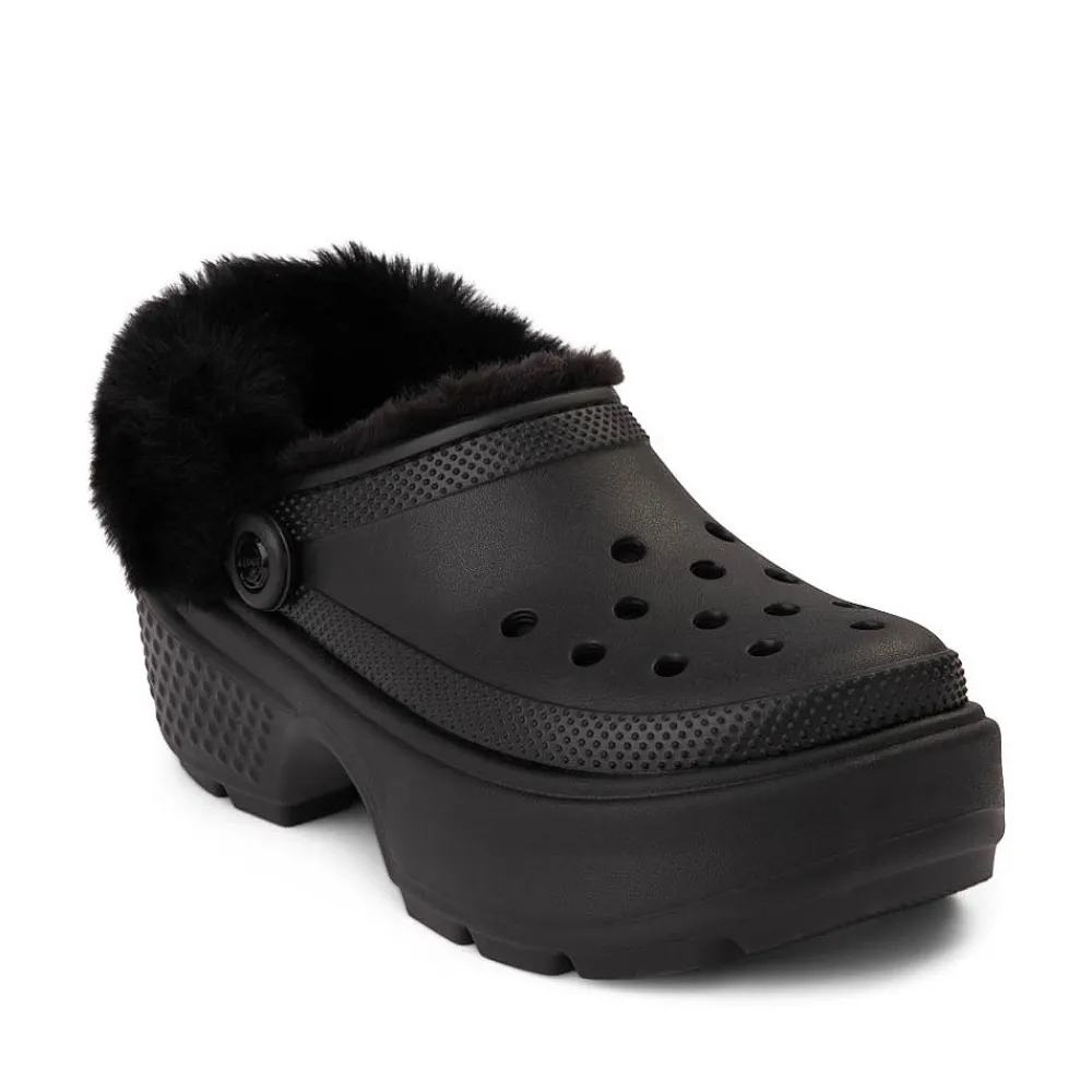 Shop Crocs Stomp Lined Platform Clog - Black