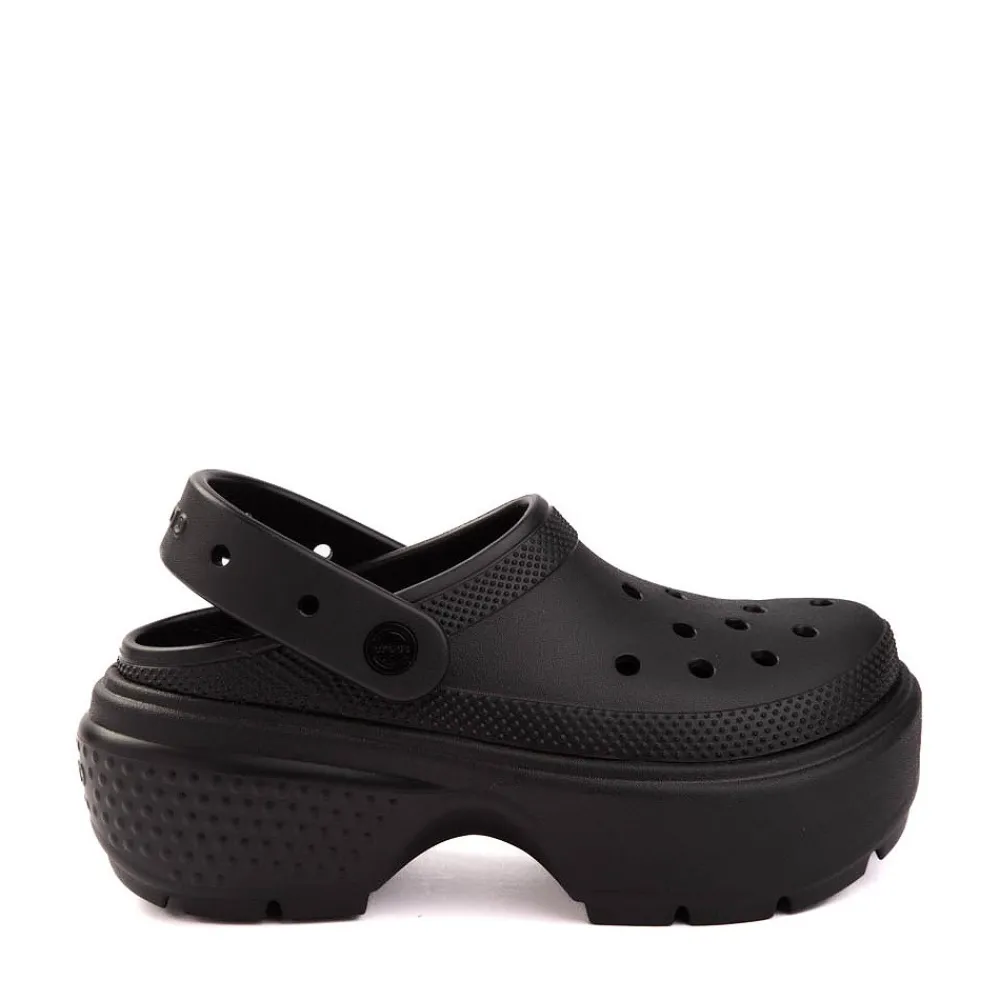 Clearance Crocs Stomp Platform Clog - Black