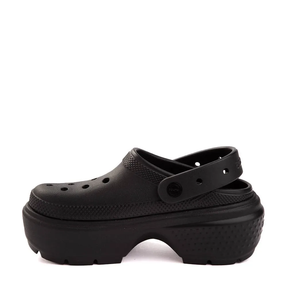 Clearance Crocs Stomp Platform Clog - Black