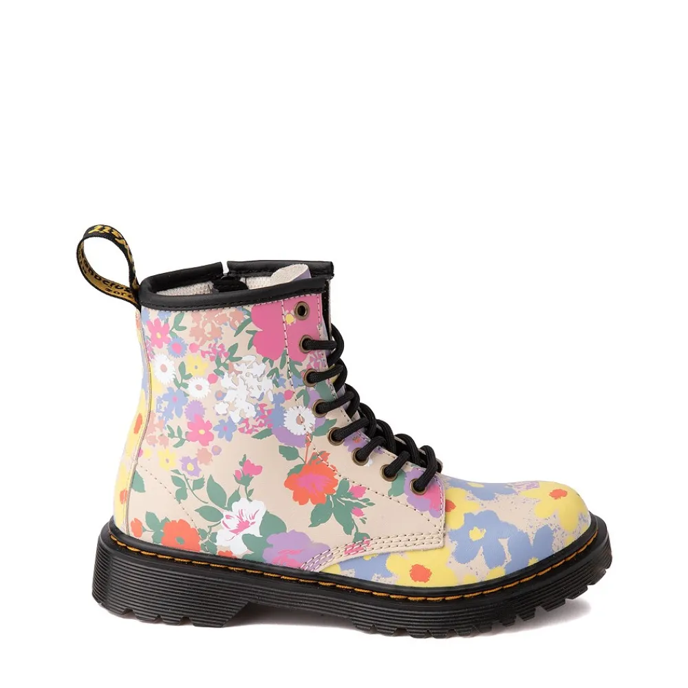 Fashion Dr. Martens 1460 8-Eye Boot - Big Kid - Floral Mashup