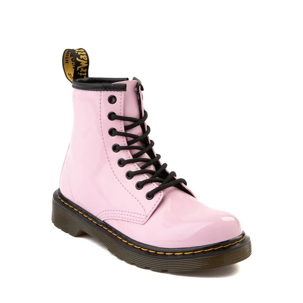 Fashion Dr. Martens 1460 8-Eye Patent Boot - Little Kid / Big Kid - Pale Pink