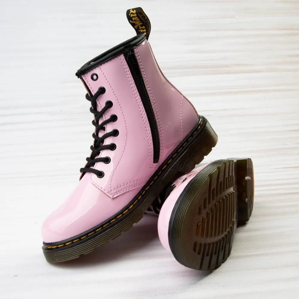Fashion Dr. Martens 1460 8-Eye Patent Boot - Little Kid / Big Kid - Pale Pink