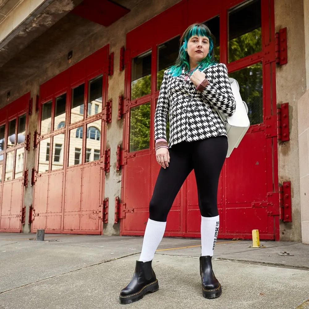 Clearance Dr. Martens 2976 Platform Chelsea Boot - Black