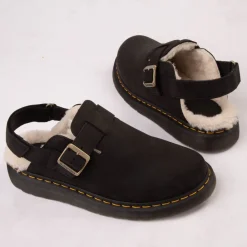 Hot Dr. Martens Jorge Ii Faux Fur Lined Mule - Black