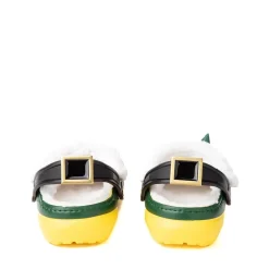 Outlet Crocs Elf X Classic Fuzz-Lined Clog - Little Kid / Big Kid - Dark Green