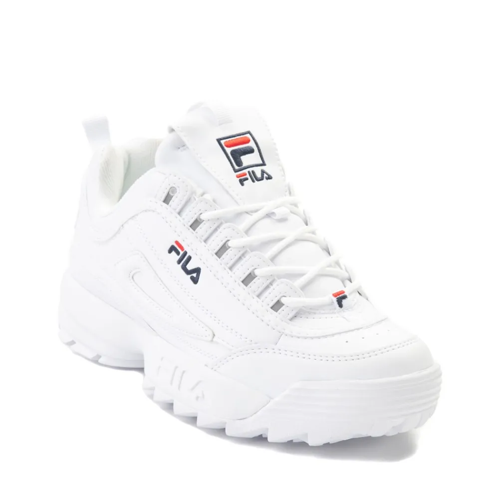 Clearance Fila Disruptor 2 Athletic Shoe - Big Kid - White / Navy / Red