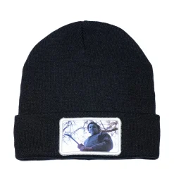 Flash Sale Halloween Michael Myers Cuffed Beanie - Black