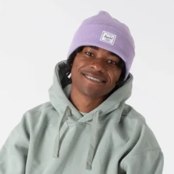 Shop Herschel Supply Co. Elmer Beanie - Purple Rose