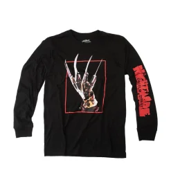 Flash Sale Crocs Mens A Nightmare On Elm Street Long Sleeve Tee - Black