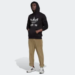 Fashion adidas Mens Camo Series Infill Hoodie - Black