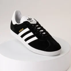 Online adidas Mens Gazelle Athletic Shoe - Black / White