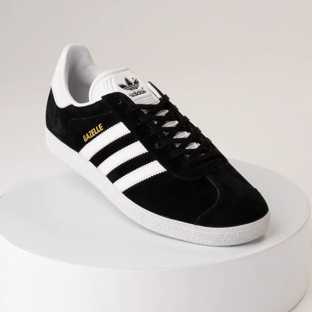 Online adidas Mens Gazelle Athletic Shoe - Black / White