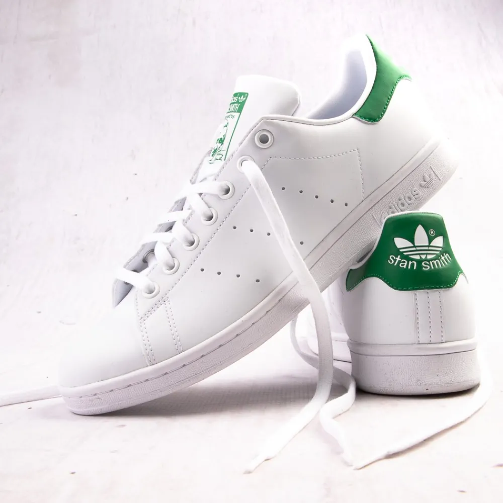New adidas Mens Stan Smith Athletic Shoe - White / Fairway Green