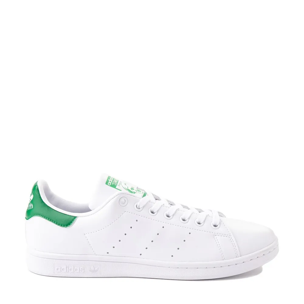 New adidas Mens Stan Smith Athletic Shoe - White / Fairway Green
