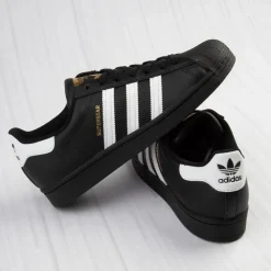 Sale adidas Mens Superstar Athletic Shoe - Black / White