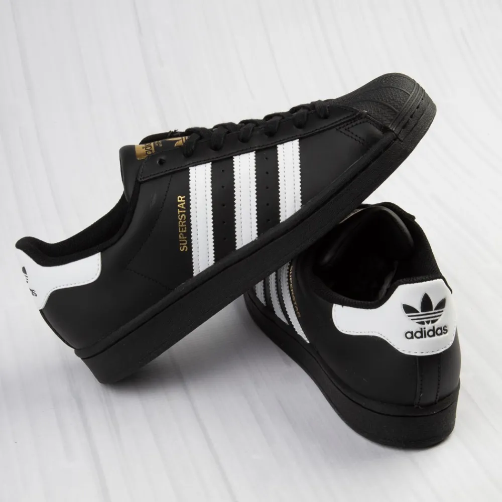 Sale adidas Mens Superstar Athletic Shoe - Black / White