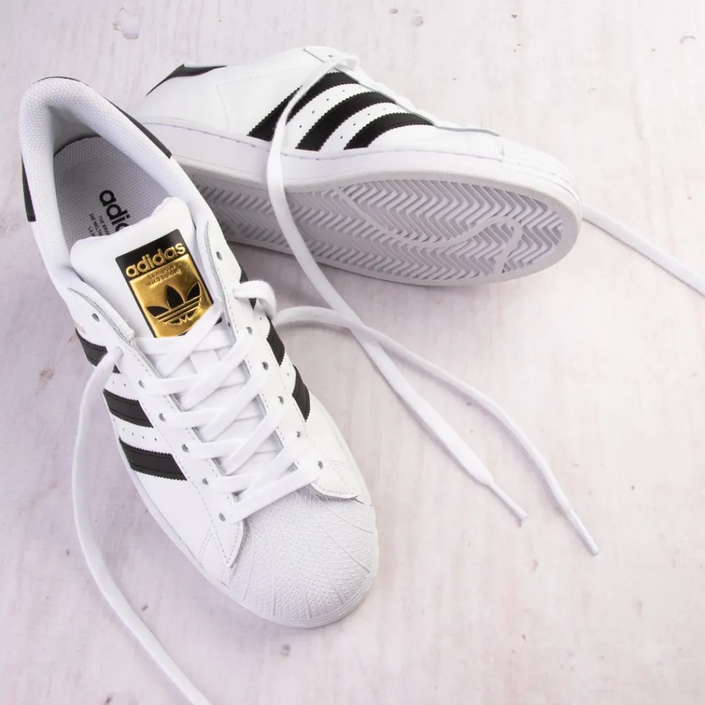 Discount adidas Mens Superstar Athletic Shoe - White / Black