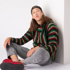 Hot Crocs Mens Baja Rasta Poncho - Multicolour