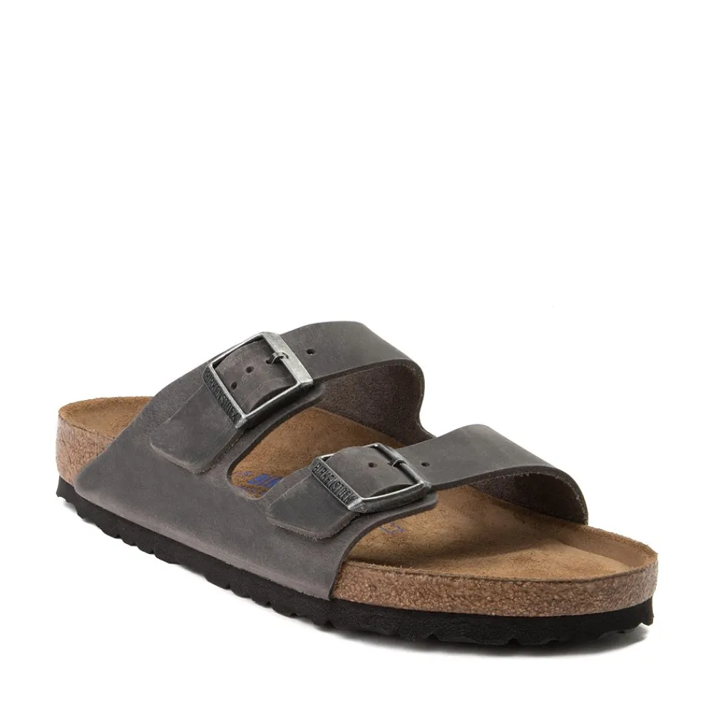 Best Birkenstock Mens Arizona Soft Footbed Sandal - Grey