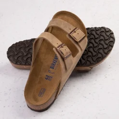 New Birkenstock Mens Arizona Soft Footbed Sandal - Tobacco