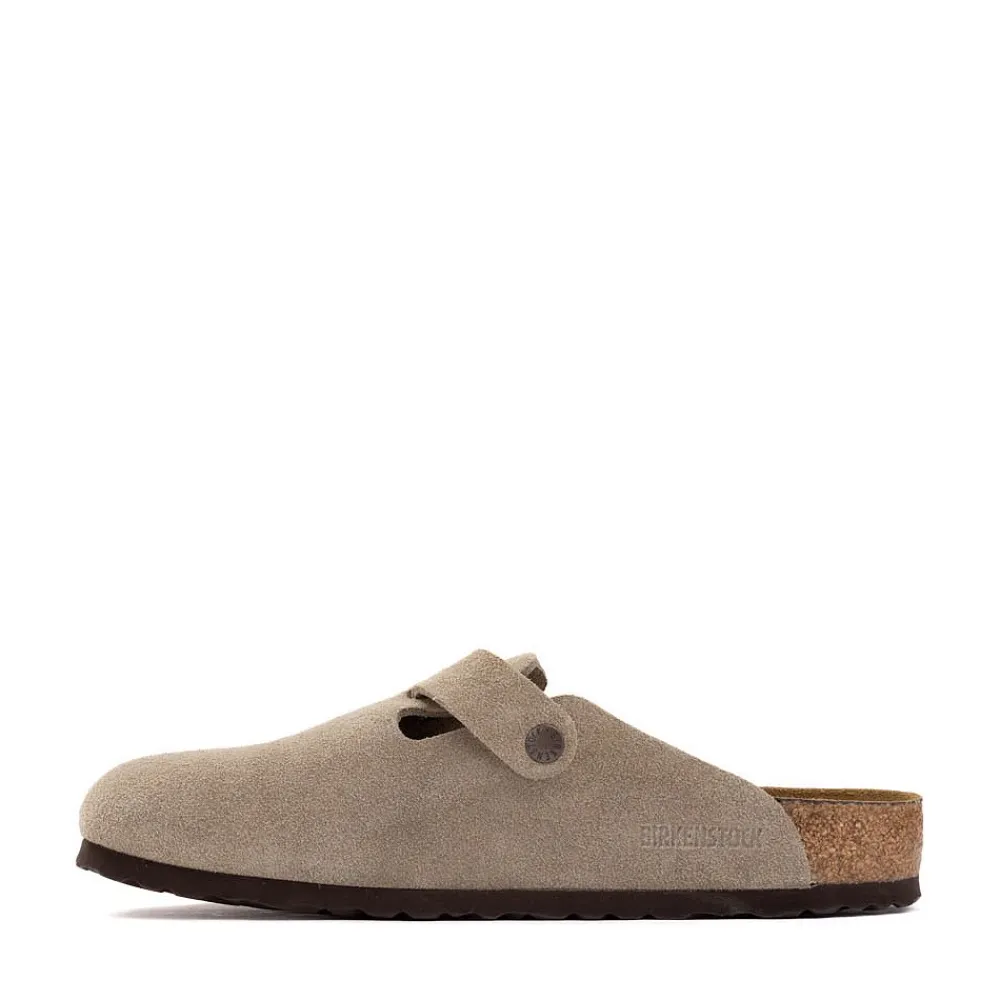 Cheap Birkenstock Mens Boston Soft Footbed Clog - Taupe