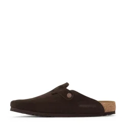 Discount Birkenstock Mens Boston Soft Footbed Clog - Mocha