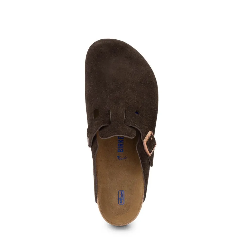 Discount Birkenstock Mens Boston Soft Footbed Clog - Mocha