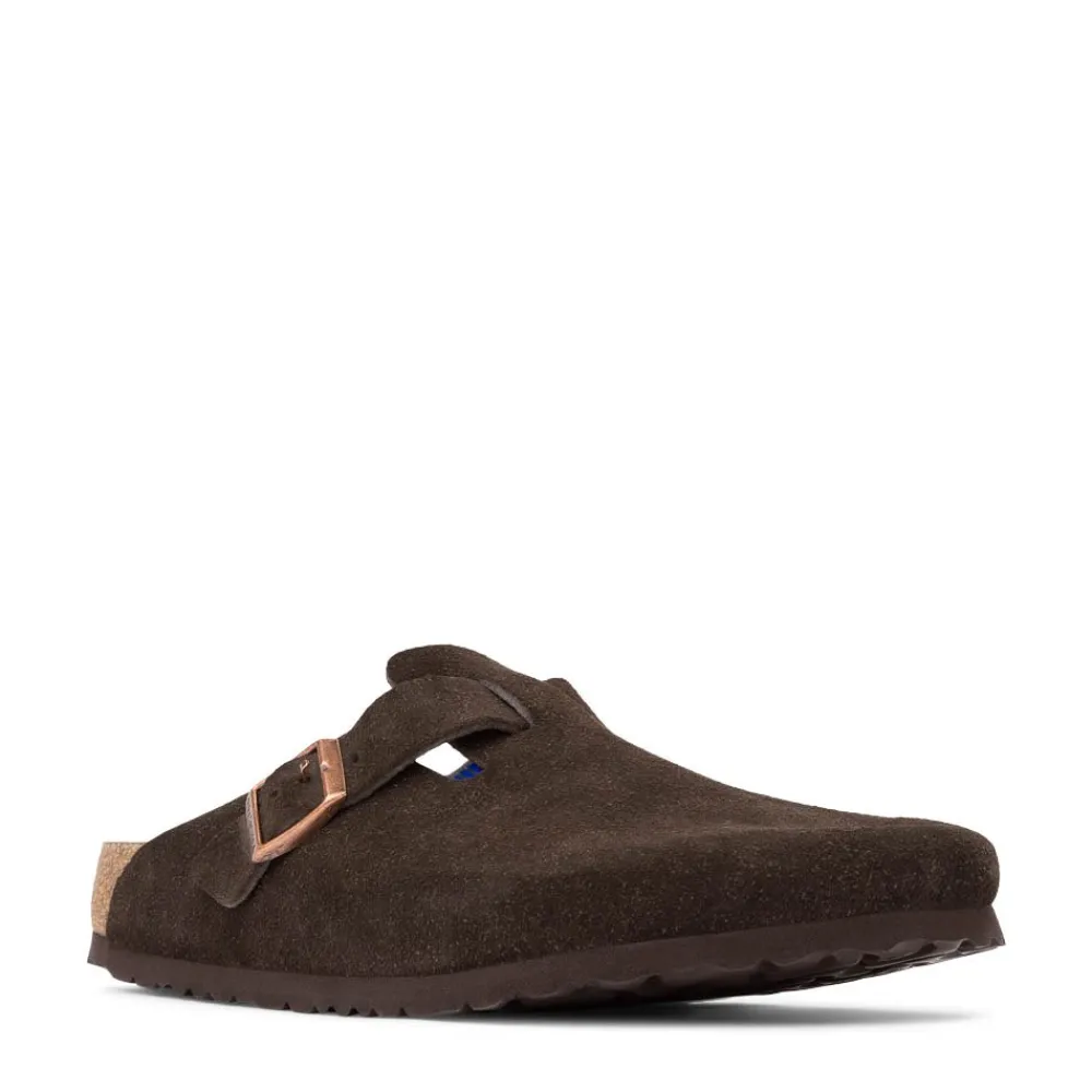 Discount Birkenstock Mens Boston Soft Footbed Clog - Mocha