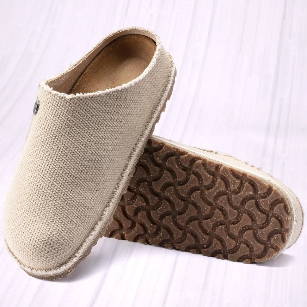 Sale Birkenstock Mens Zermatt Canvas Clog - Eggshell