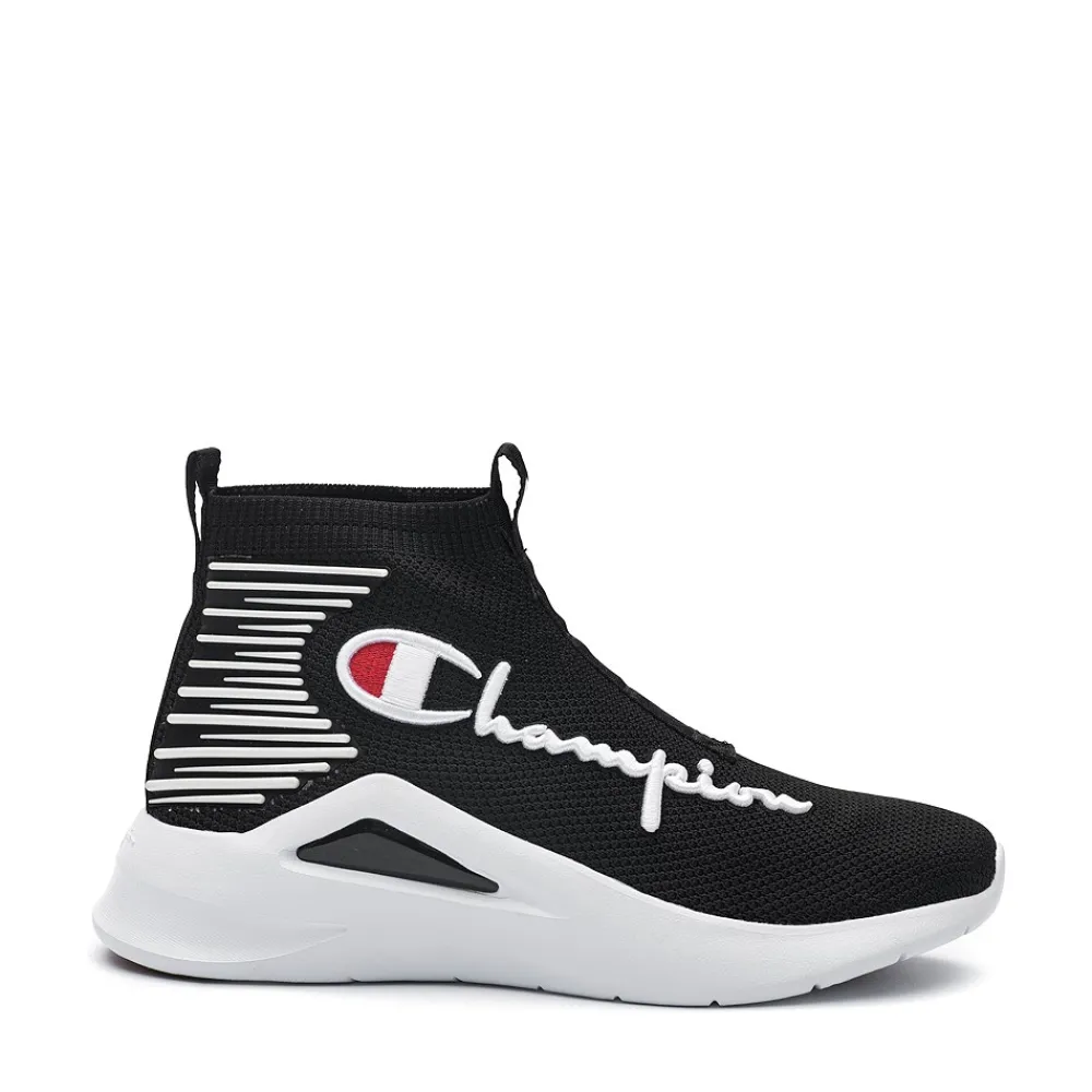 Best Champion Mens Acela 1 Hi Athletic Shoe - Black / White