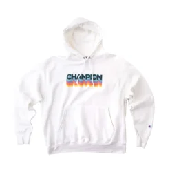 Sale Champion Mens Reverse Weave Logo Hoodie - White