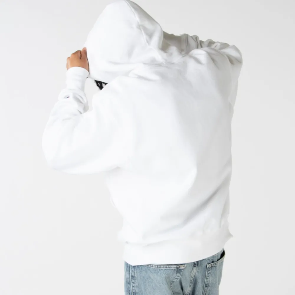 Sale Champion Mens Reverse Weave Logo Hoodie - White