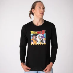 Outlet Dragon Ball Z Mens Long Sleeve Tee - Black