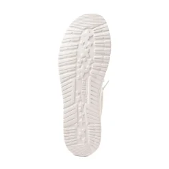 Hot HEYDUDE Mens Wally Slub Casual Shoe - White