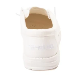 Hot HEYDUDE Mens Wally Slub Casual Shoe - White