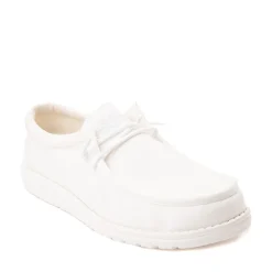 Hot HEYDUDE Mens Wally Slub Casual Shoe - White