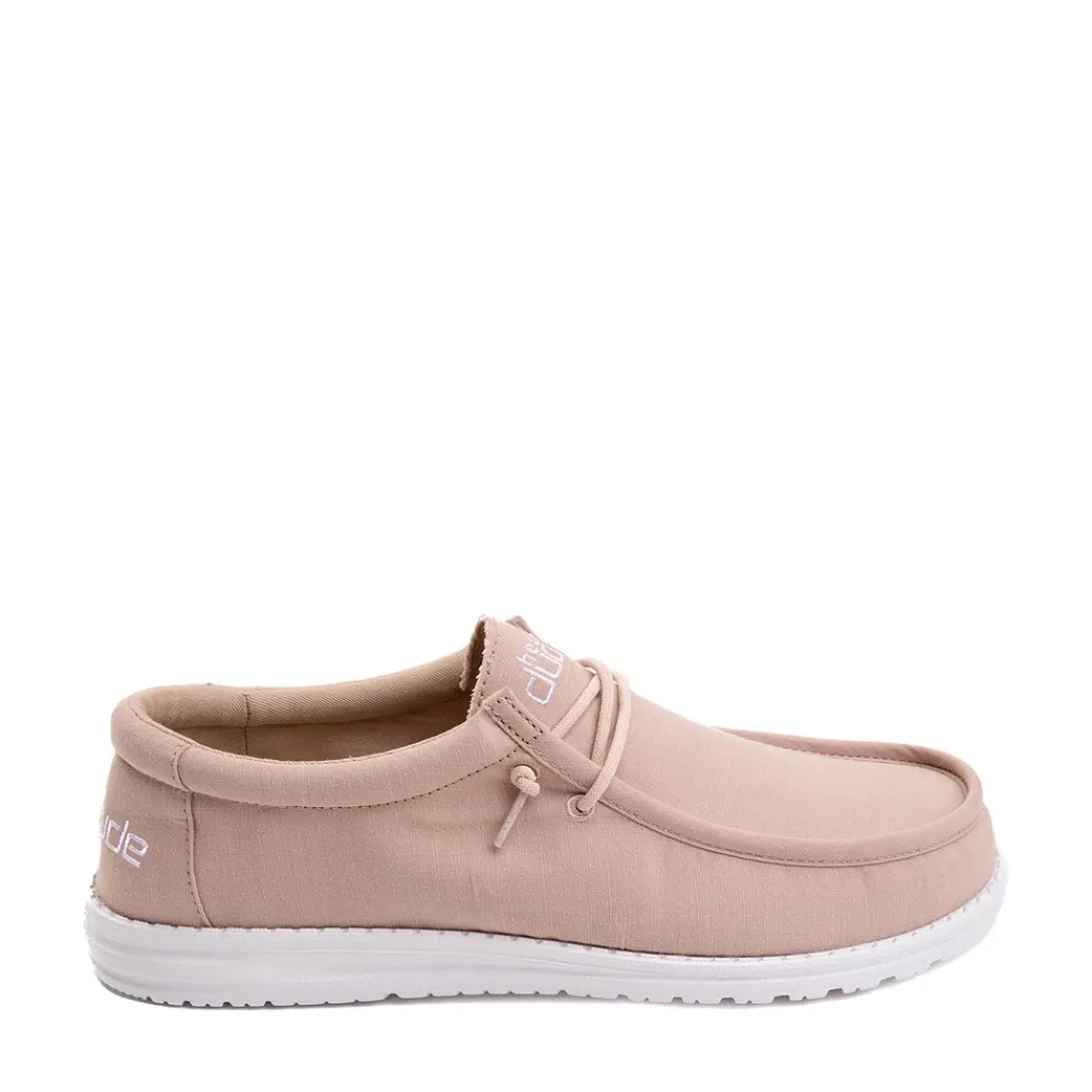 Best HEYDUDE Mens Wally Slub Casual Shoe - Tan