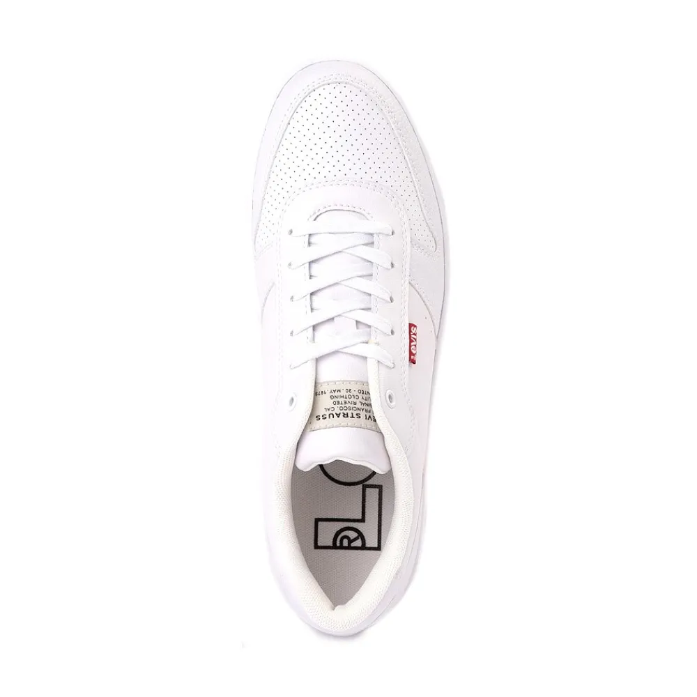 Hot Levi's Mens Drive Lo Casual Shoe - White / Gum
