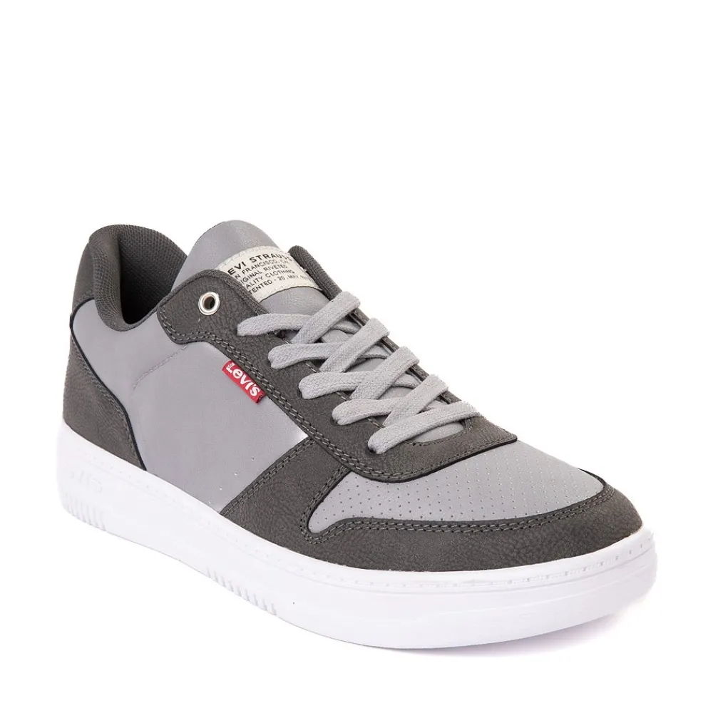 New Levi's Mens Drive Lo Casual Shoe - Grey / Charcoal